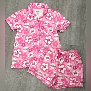 Girls Barbie Pajama Set